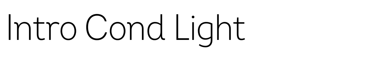 Intro Cond Light